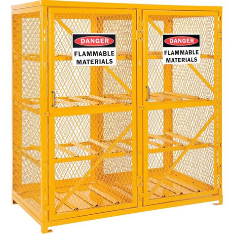 steel cylinder storage cabinet|horizontal cylinder storage cabinet.